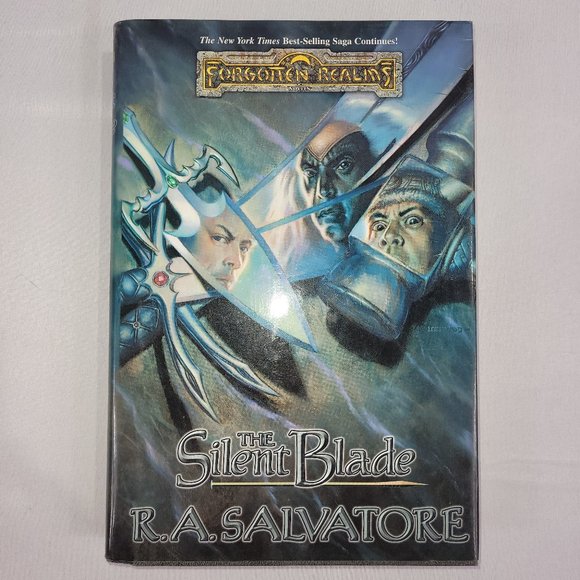 D&D RA Salvatore Forgotten Realms The Silent Blade Hardcover Drizzt Book - Picture 1 of 1